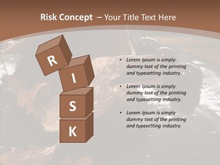 Chocolate Counter Flour PowerPoint Template