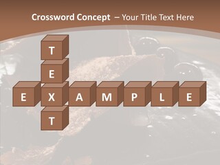 Chocolate Counter Flour PowerPoint Template