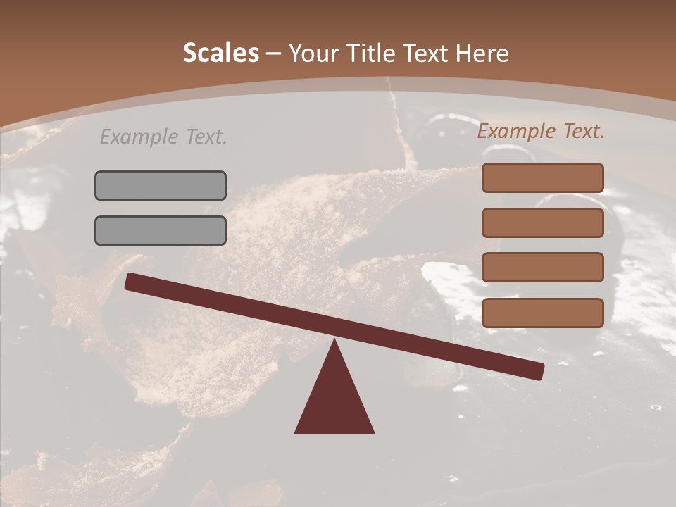Chocolate Counter Flour PowerPoint Template