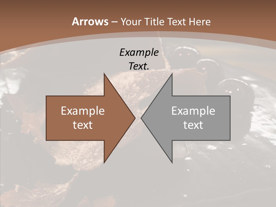 Chocolate Counter Flour PowerPoint Template