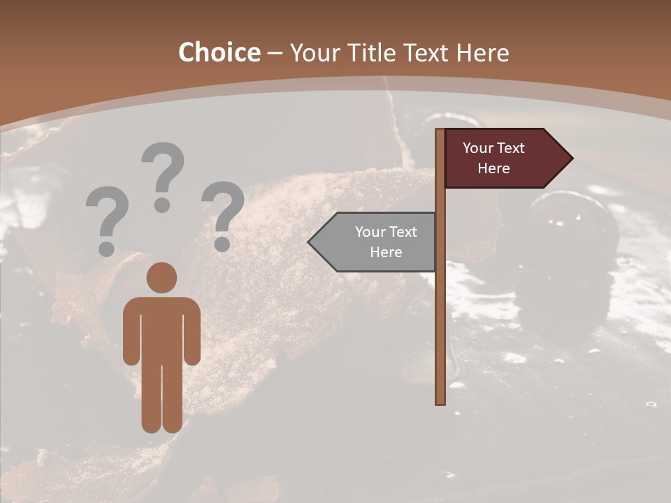 Chocolate Counter Flour PowerPoint Template