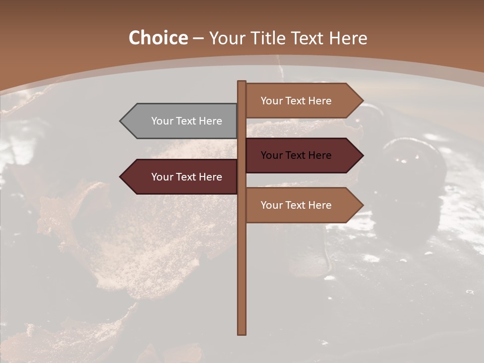Chocolate Counter Flour PowerPoint Template