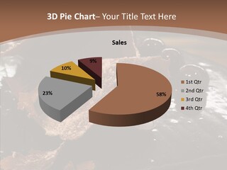 Chocolate Counter Flour PowerPoint Template