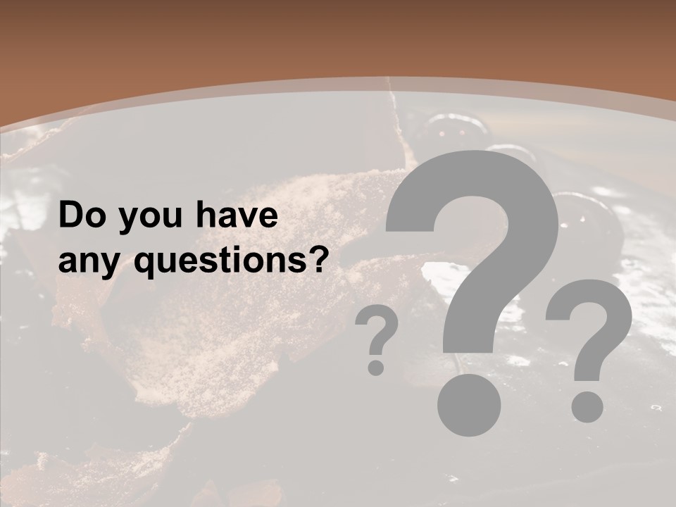 Chocolate Counter Flour PowerPoint Template