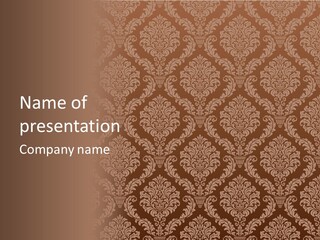 Foliage Outline Pattern PowerPoint Template