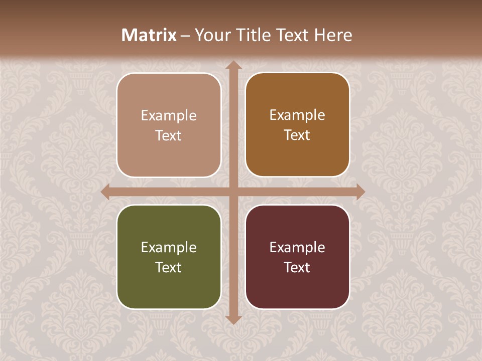 Foliage Outline Pattern PowerPoint Template