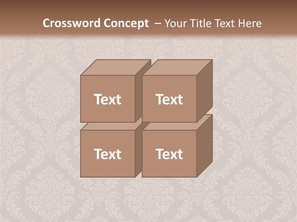 Foliage Outline Pattern PowerPoint Template