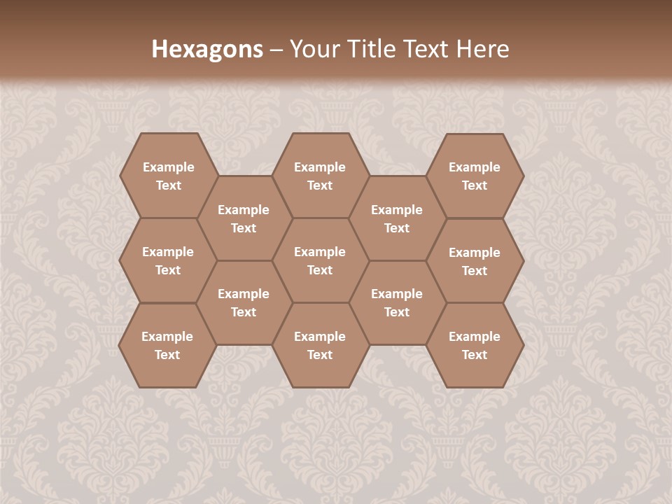 Foliage Outline Pattern PowerPoint Template