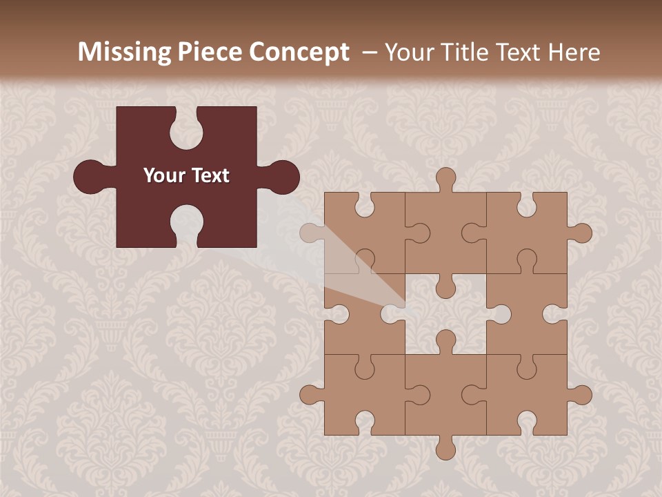 Foliage Outline Pattern PowerPoint Template