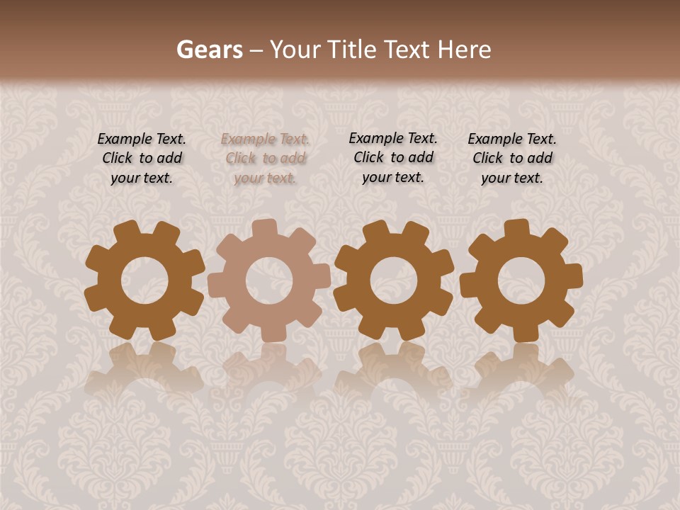 Foliage Outline Pattern PowerPoint Template