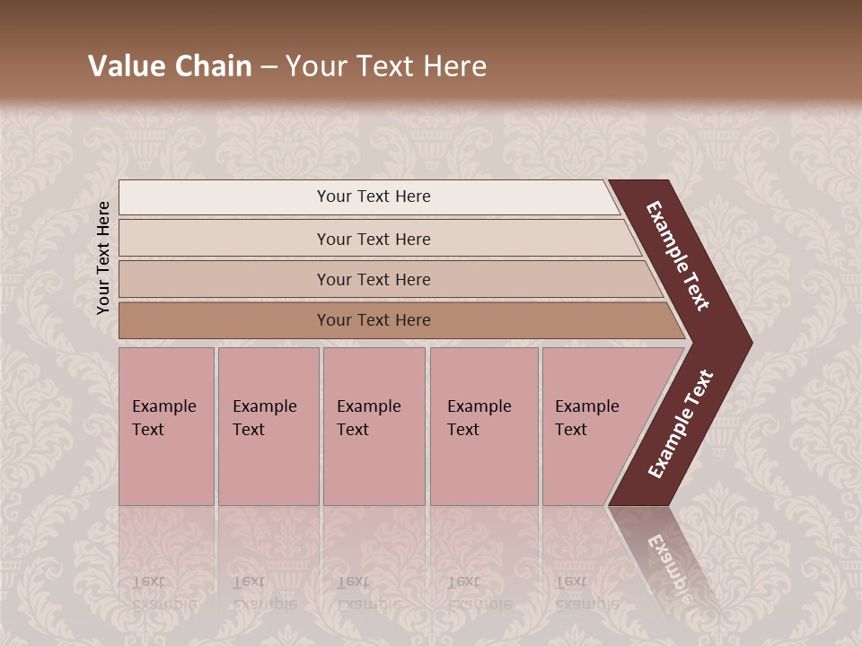 Foliage Outline Pattern PowerPoint Template