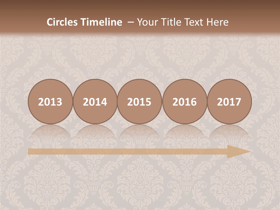 Foliage Outline Pattern PowerPoint Template