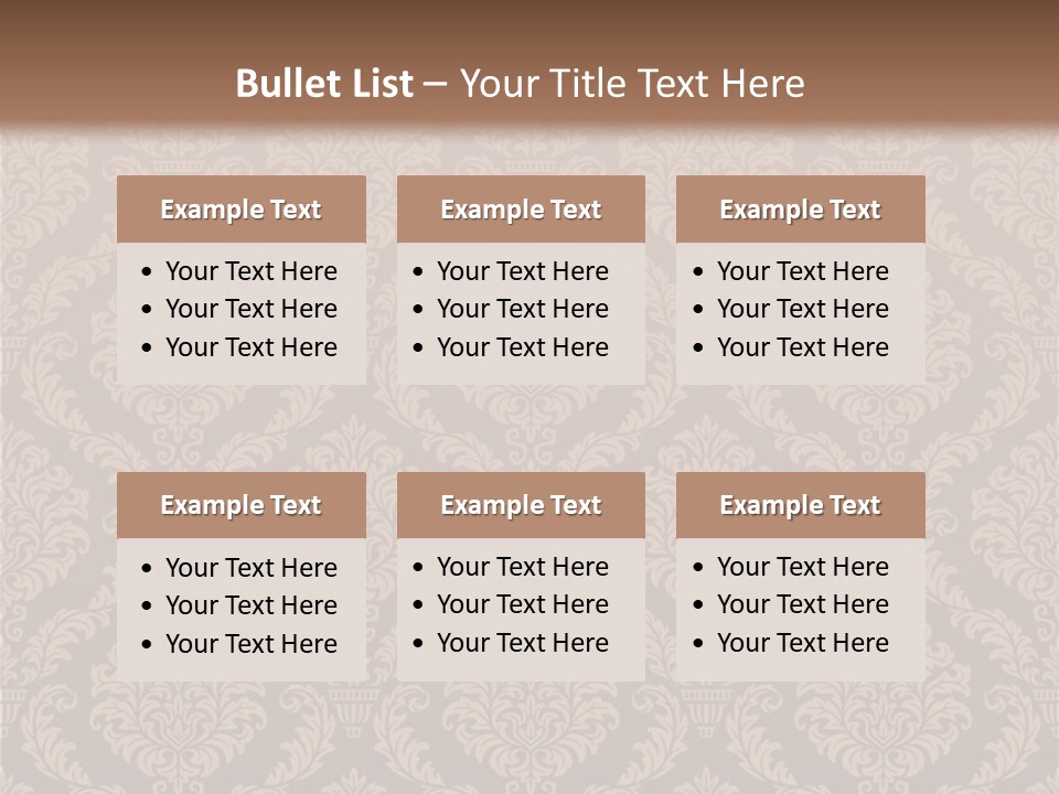 Foliage Outline Pattern PowerPoint Template