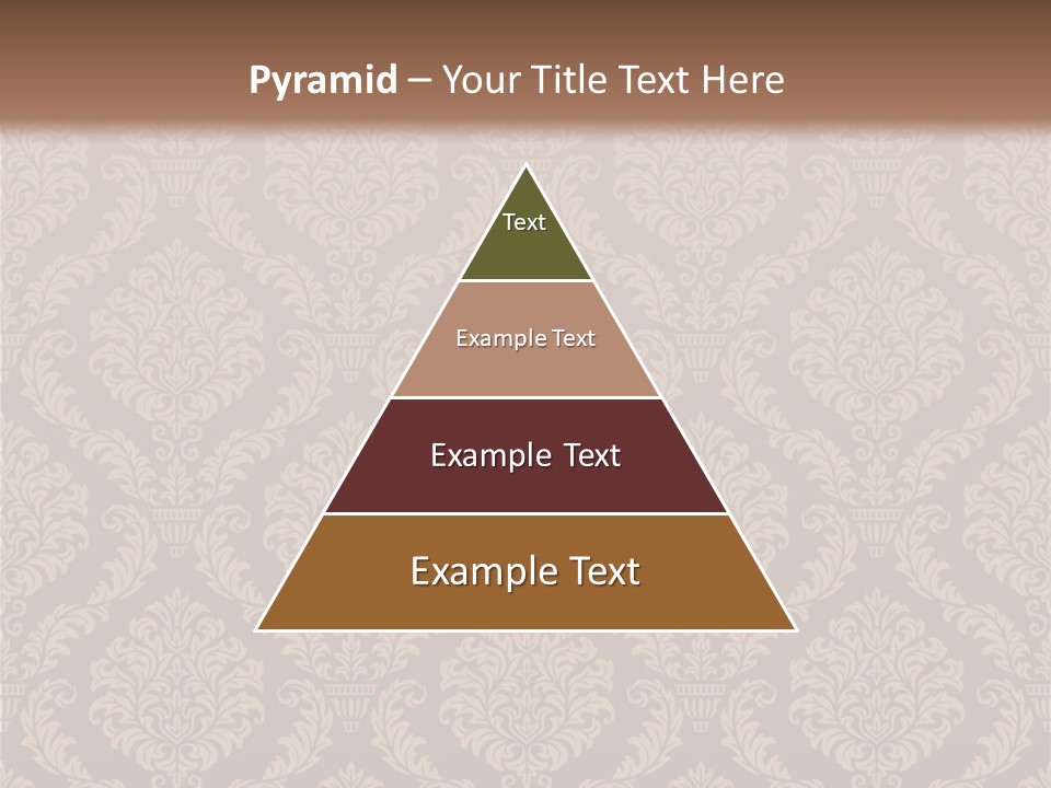 Foliage Outline Pattern PowerPoint Template