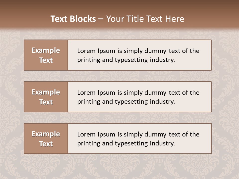Foliage Outline Pattern PowerPoint Template
