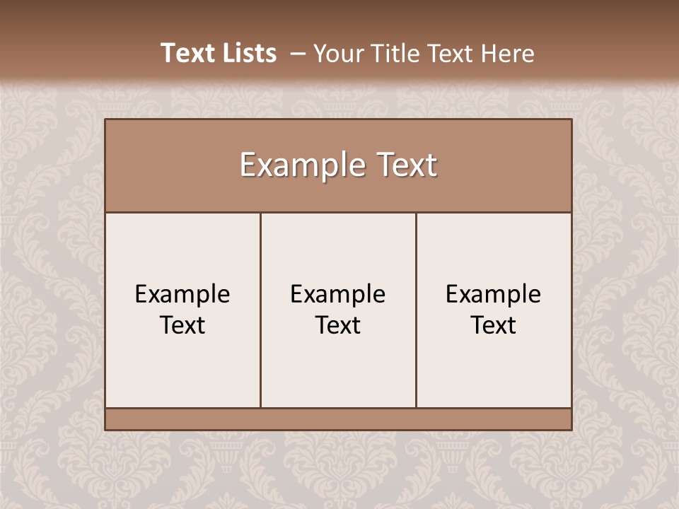 Foliage Outline Pattern PowerPoint Template