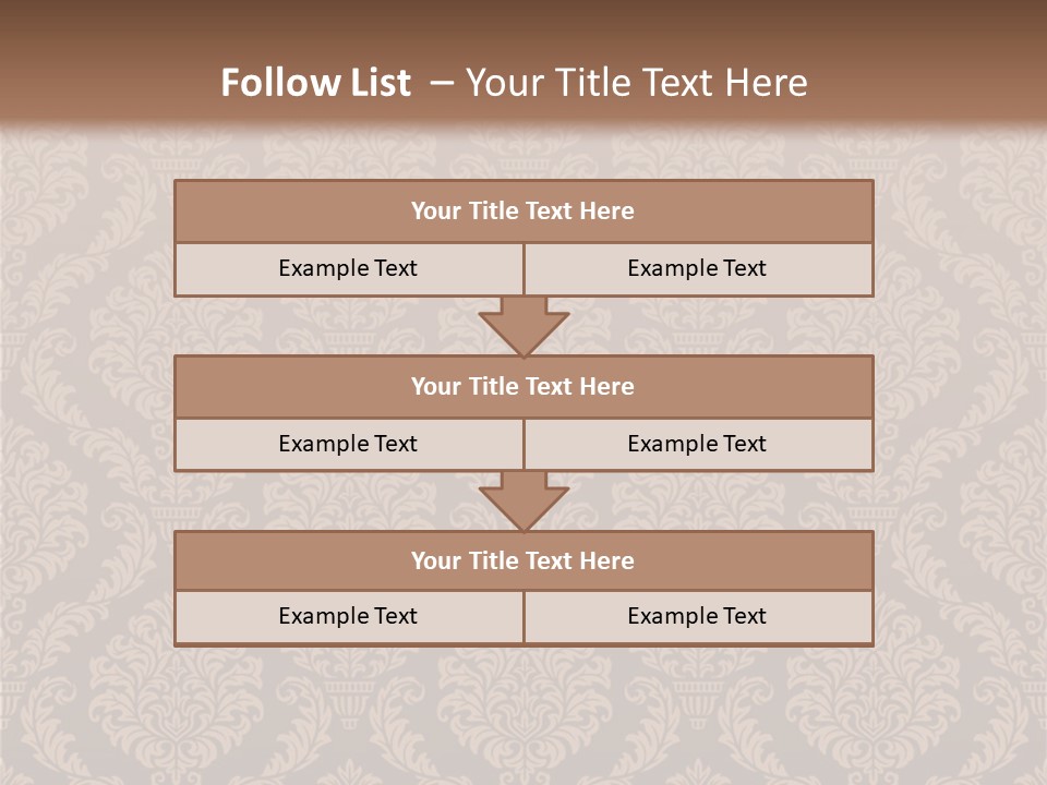 Foliage Outline Pattern PowerPoint Template