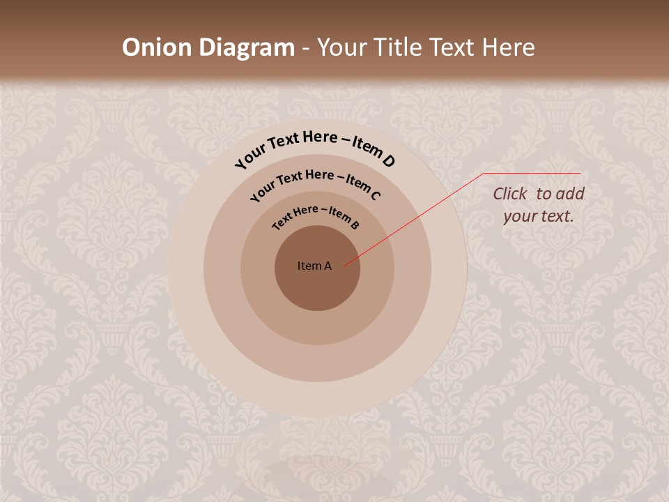 Foliage Outline Pattern PowerPoint Template