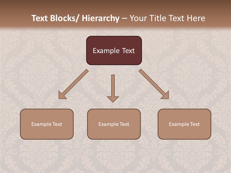 Foliage Outline Pattern PowerPoint Template