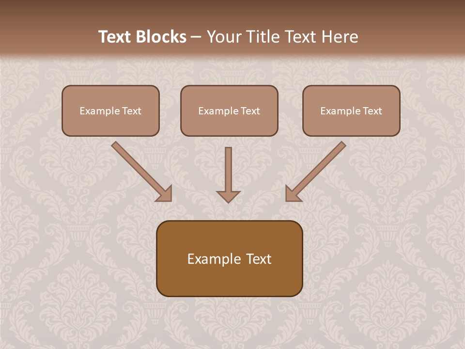 Foliage Outline Pattern PowerPoint Template