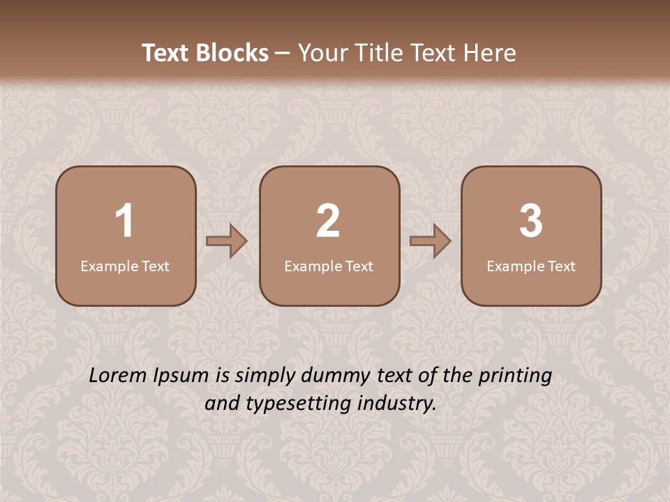 Foliage Outline Pattern PowerPoint Template