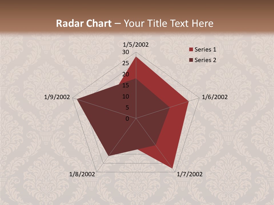 Foliage Outline Pattern PowerPoint Template