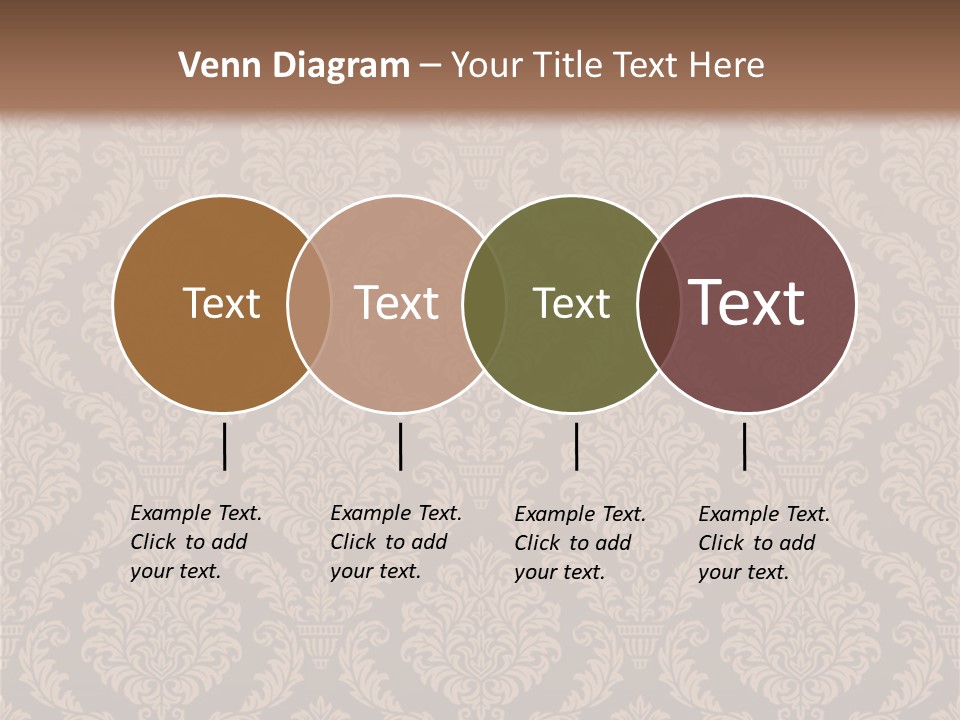 Foliage Outline Pattern PowerPoint Template