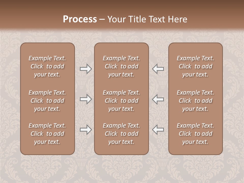 Foliage Outline Pattern PowerPoint Template