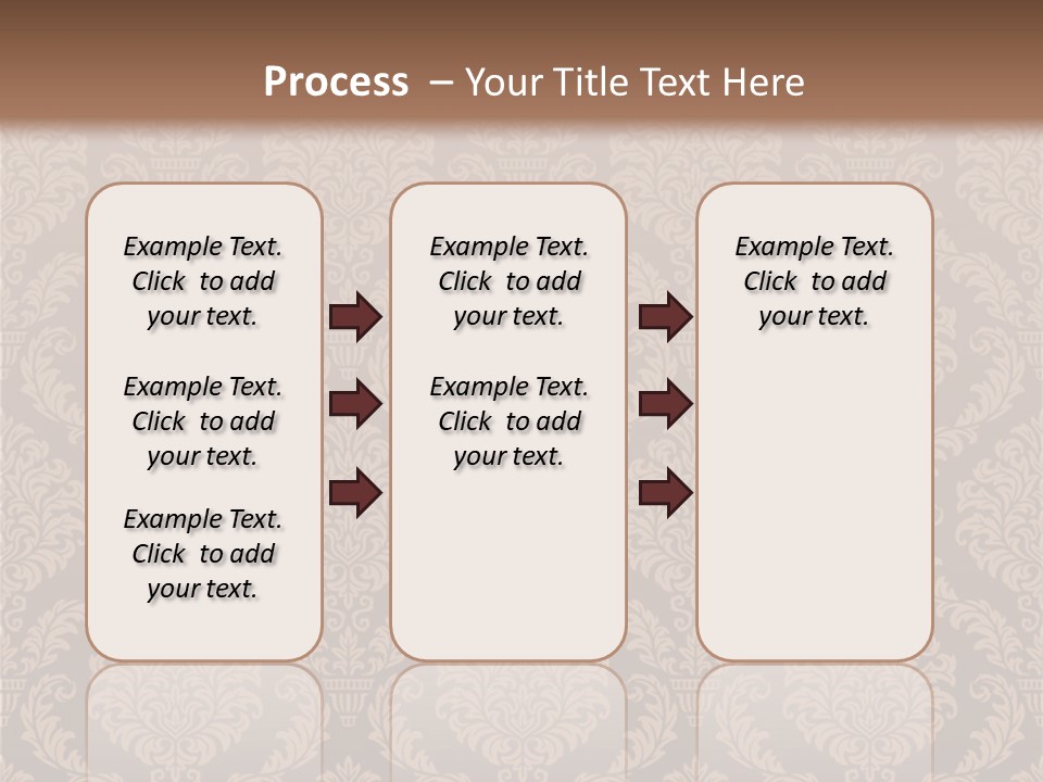 Foliage Outline Pattern PowerPoint Template