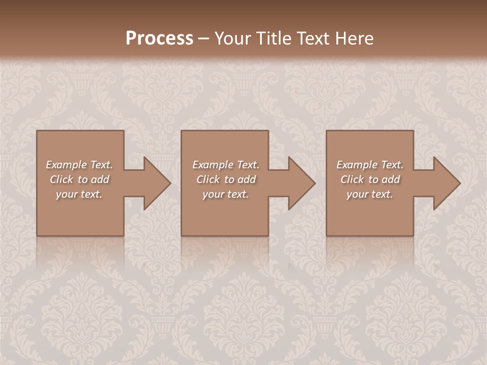 Foliage Outline Pattern PowerPoint Template