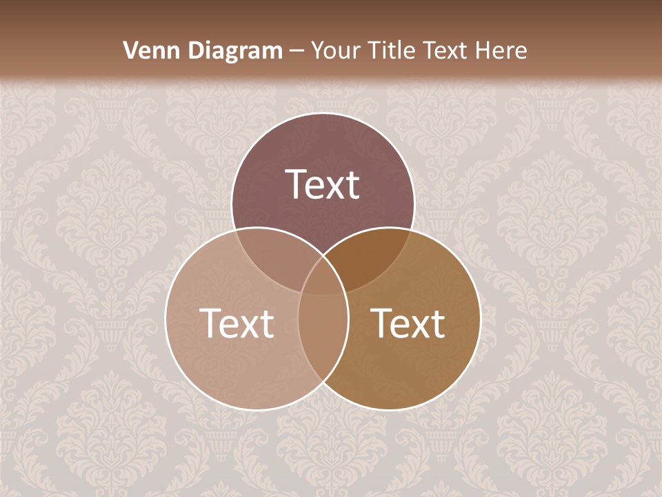 Foliage Outline Pattern PowerPoint Template