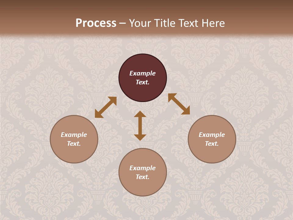 Foliage Outline Pattern PowerPoint Template