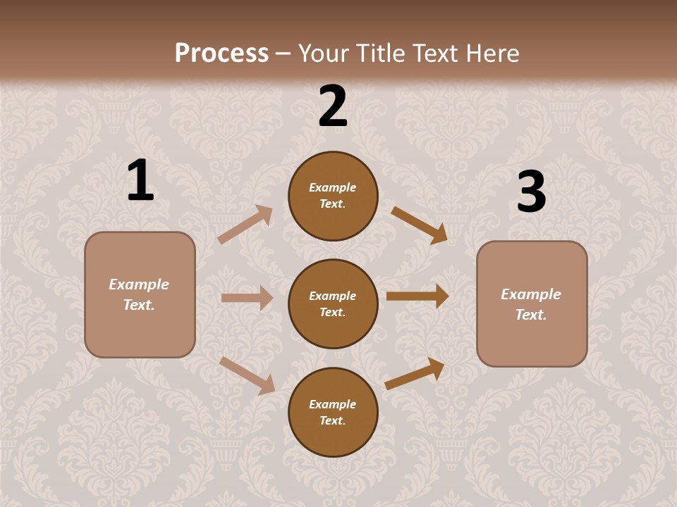Foliage Outline Pattern PowerPoint Template