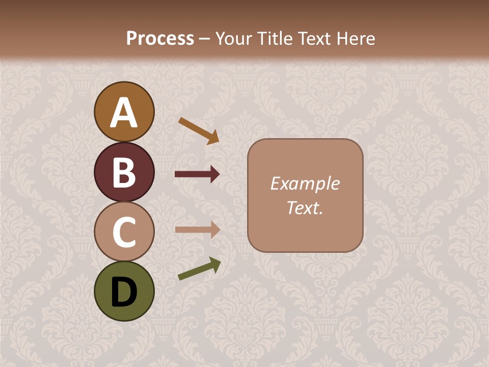 Foliage Outline Pattern PowerPoint Template