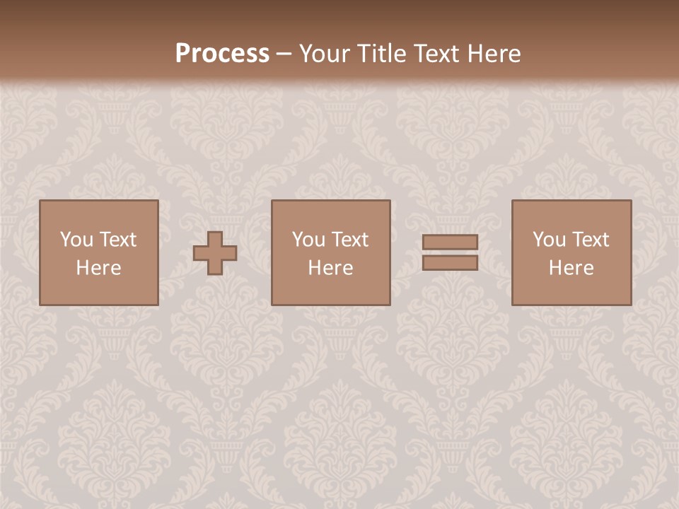 Foliage Outline Pattern PowerPoint Template