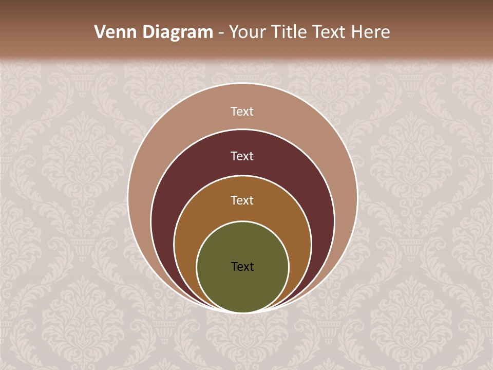 Foliage Outline Pattern PowerPoint Template