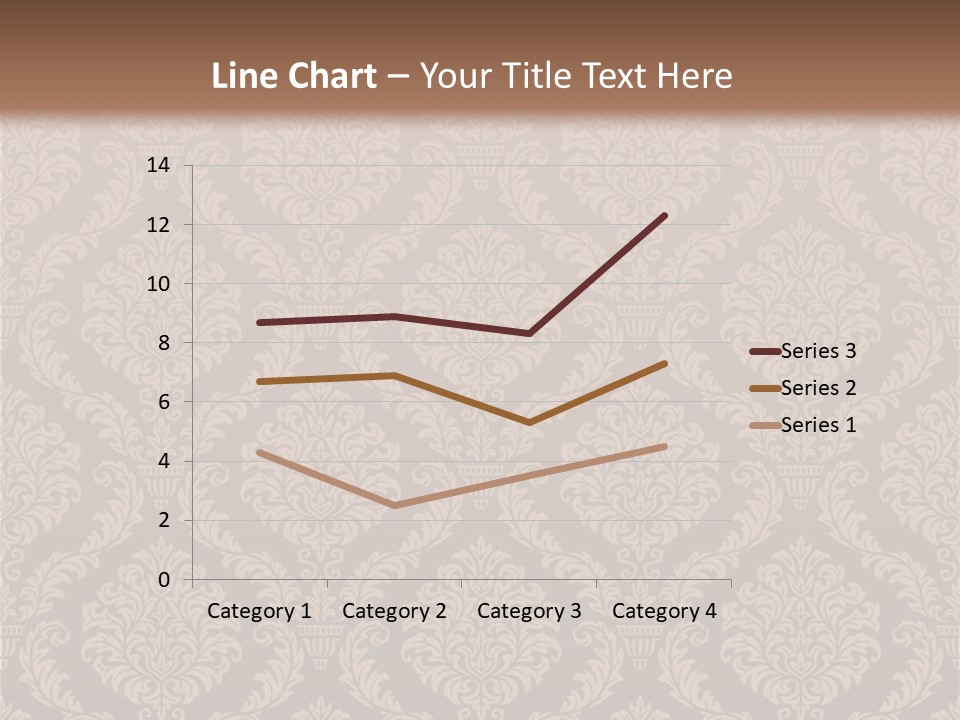 Foliage Outline Pattern PowerPoint Template