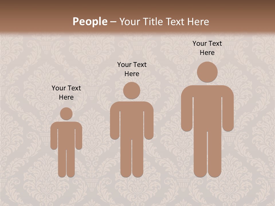 Foliage Outline Pattern PowerPoint Template