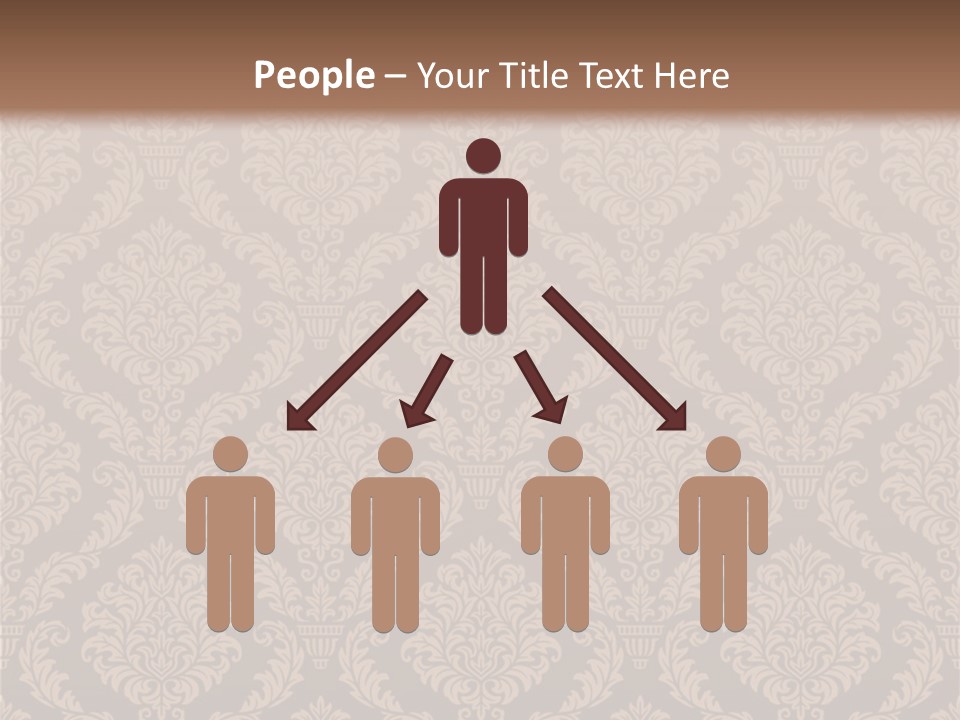 Foliage Outline Pattern PowerPoint Template