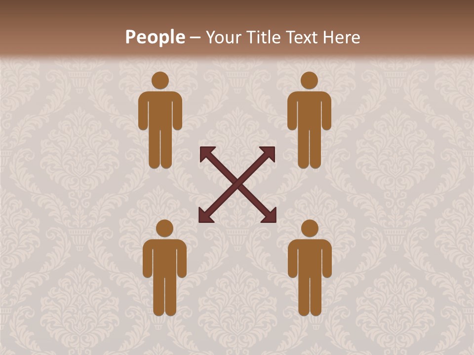 Foliage Outline Pattern PowerPoint Template