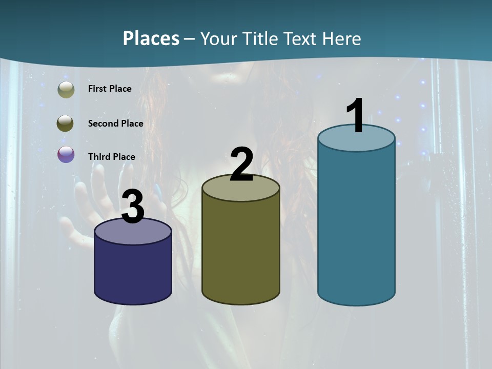 Cold Attractive Swimsuit PowerPoint Template