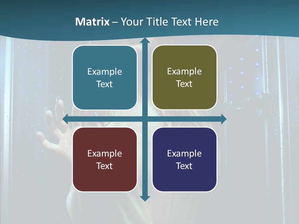 Cold Attractive Swimsuit PowerPoint Template