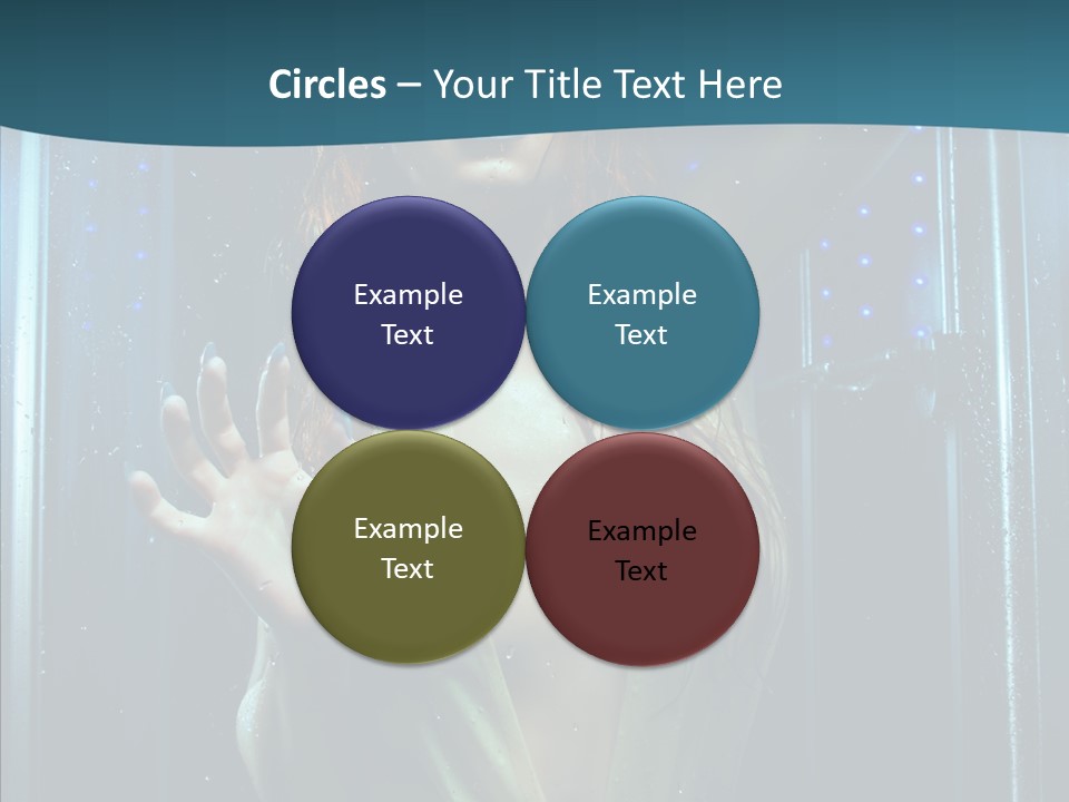 Cold Attractive Swimsuit PowerPoint Template