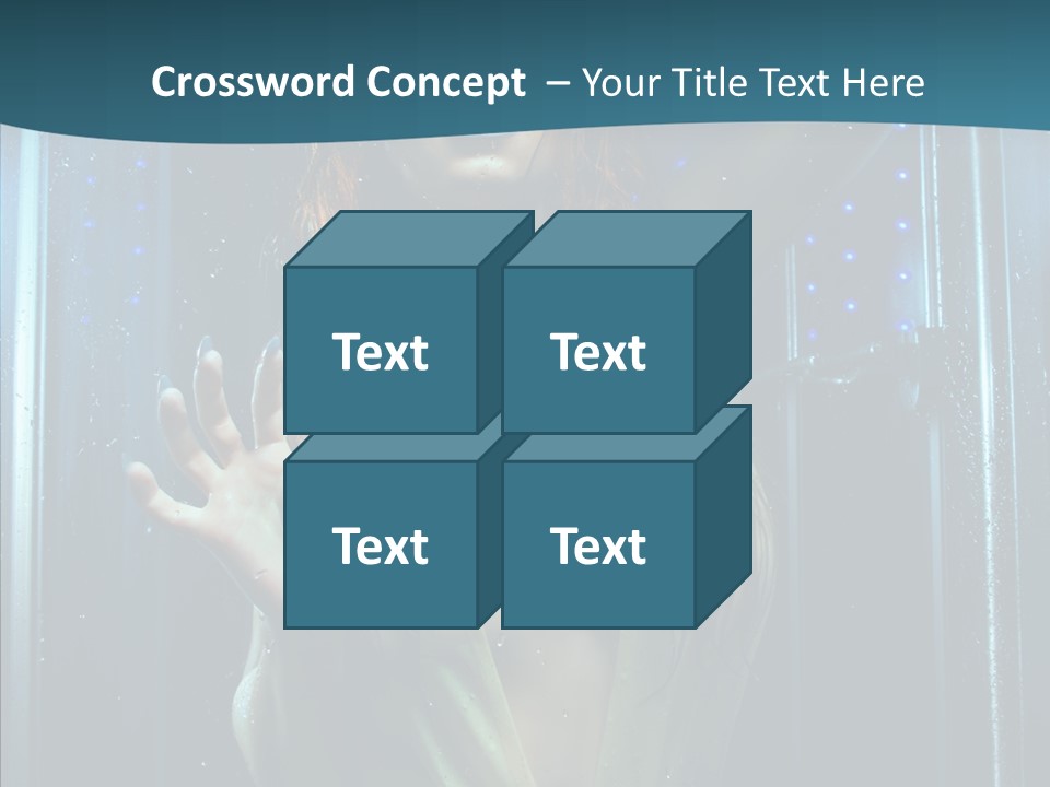 Cold Attractive Swimsuit PowerPoint Template