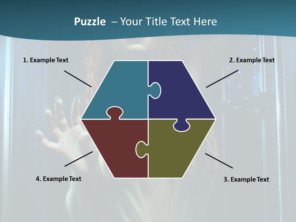 Cold Attractive Swimsuit PowerPoint Template