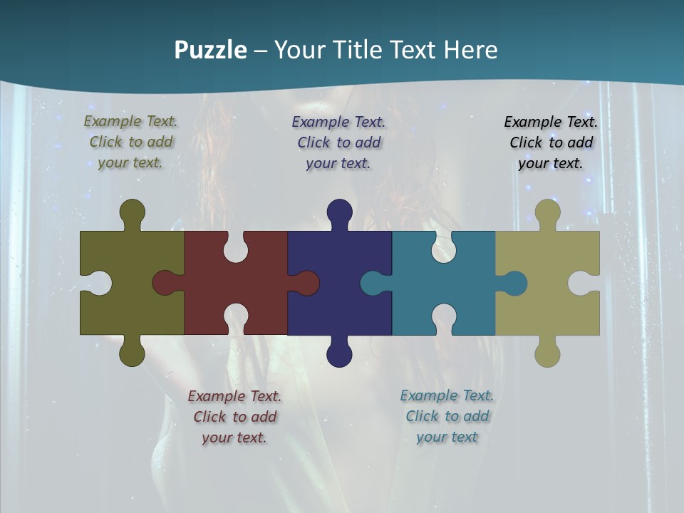 Cold Attractive Swimsuit PowerPoint Template