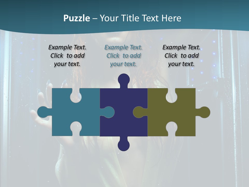 Cold Attractive Swimsuit PowerPoint Template