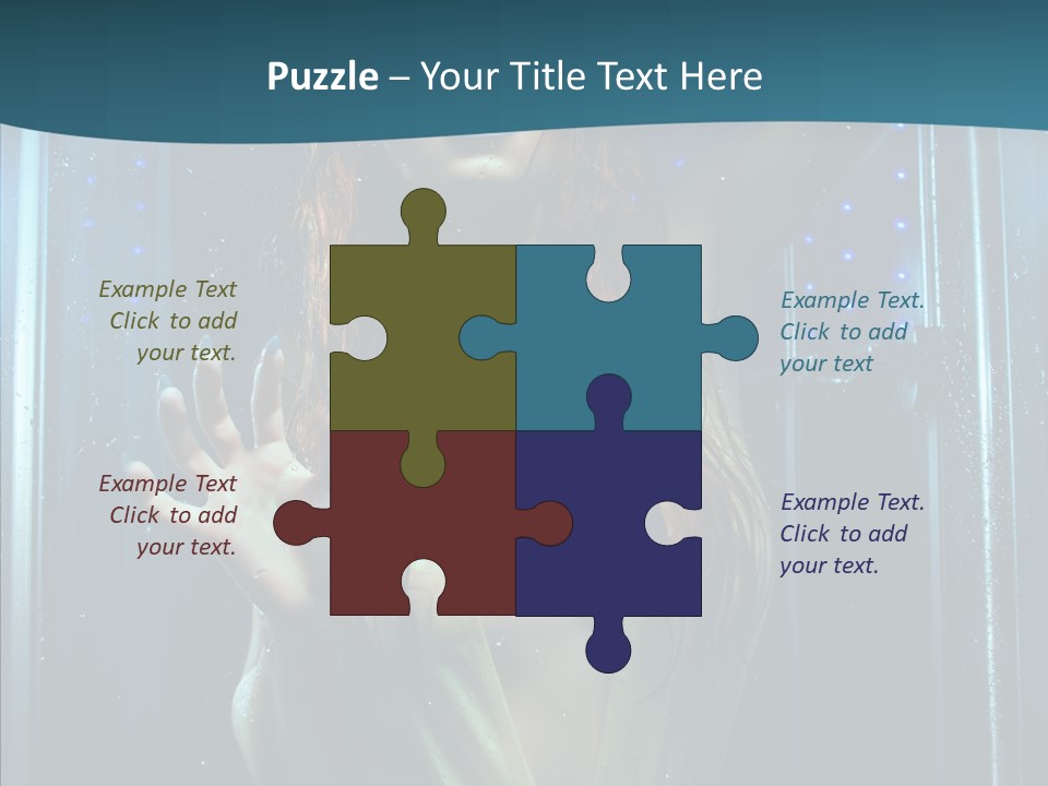 Cold Attractive Swimsuit PowerPoint Template