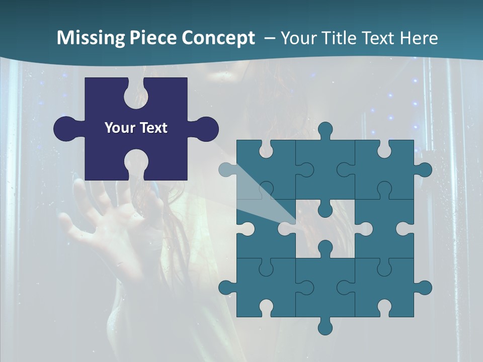 Cold Attractive Swimsuit PowerPoint Template