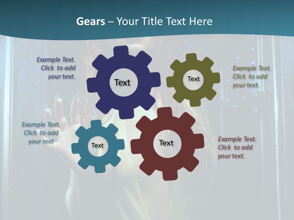 Cold Attractive Swimsuit PowerPoint Template